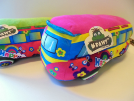 pluche paws Happy Bus 25x13 cm 4 assorti prijs per stuk