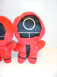 pluche Squid  pop rood 23 cm   prijs per stuk