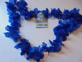 Hawaii krans blauw doorsnede 30 cm prijs per stuk