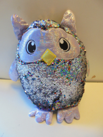 dia 8 pluche glitter Uil 40 cm prijs per stuk