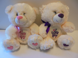 Pluche beer Ilove you 30 cm prijs per stuk