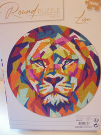 Round Puzzle Leeuw 1000 pieces 68 cm prijs per stuk