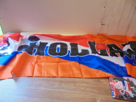 Mega oranje Holland Banner vlag afm 340 x 74 cm prijs per stuk