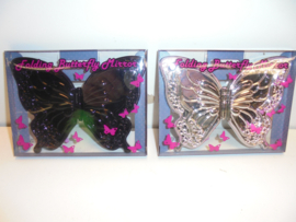folding Butterfly Mirror  4 kleur 13 x 10 cm prijs per stuk