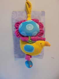 pluche muziek doos vogel 40 cm prijs per stuk