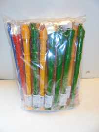Blokfluit 30 cm assorti kleur prijs per stuk