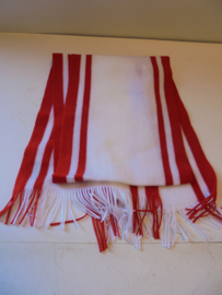 partij sjaals rood wit afm 115 x 18 cm 39 stuks prijs per partij a 39 stuks