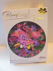 Round Puzzle Flamingo 1000 pieces 68 cm prijs per stuk