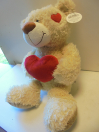 pluche Beer love met hart 55 cm prijs per stuk