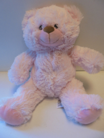 Pluche beer roze 38 cm prijs per stuk