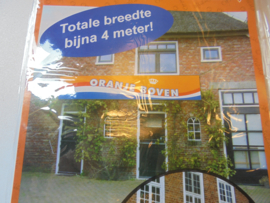 mega spandoek Oranje boven afm 360 x 60 cm prijs per stuk