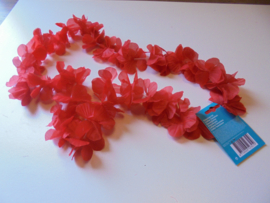 Hawaii krans rood doorsnede 30 cm prijs per stuk