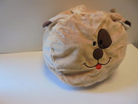 pluche hond pyjama opberg tas 30x30 cm prijs per stuk