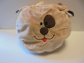 pluche hond pyjama opberg tas 30x30 cm prijs per stuk