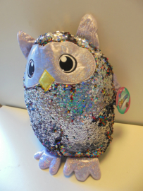 dia 8 pluche glitter Uil 40 cm prijs per stuk