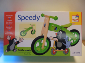 De mol loop fiets Speedy 80 x 55  cm zit hoogte 38 cm  prijs per stuk