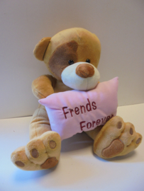 pluche beer frends forever roze 40 cm prijs per stuk