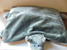 pluche kinder knuffel speel kussen neushoorn afm 65x55 cm