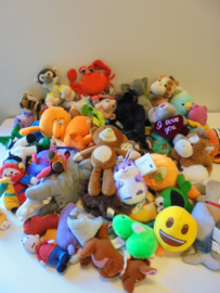 mix pluche beertjes dieren 10 stuks assorti 10-15 cm prijs per zak a 10 stuks