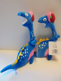 pluche sunkid Dino blauw 32 cm prijs per stuk