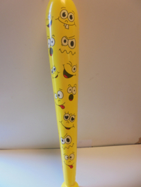 opblaas knuppel Smile  80 cm assorti kleur prijs per stuk