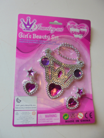 Girls beauty set 21x15 cm prijs per stuk