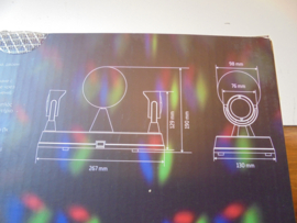 LED Disco Licht met Spiegelbol 28x20x14 cm prijs per stuk