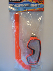 snorkel set aqua fun 42x16 cm 4 kleur prijs per set