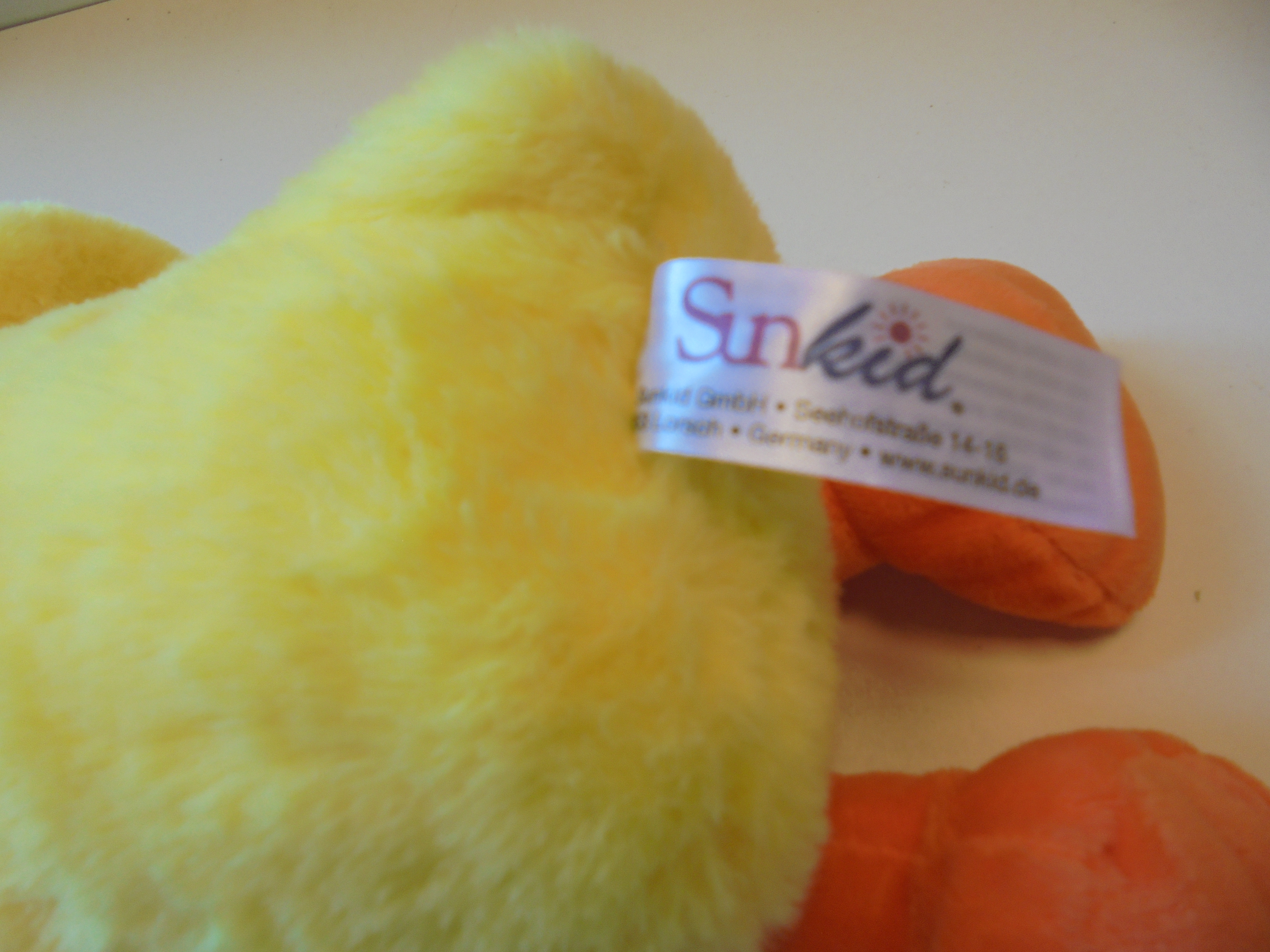 Sunkid Pluche eend 32 cm prijs per stuk