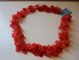 Hawaii krans rood doorsnede 30 cm prijs per stuk