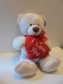 pluche beer love you 47 cm prijs per stuk