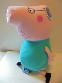 pluche peppa pig xl 80 cm  daddy prijs per stuk