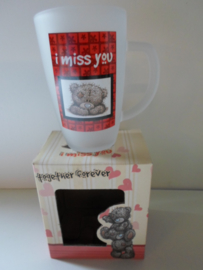 Thee glas Together for ever & met opdruk ( i miss you ) prijs per stuk