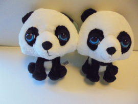 pluche big Headz panda 22 cm prijs per stuk