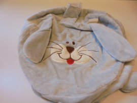 pluche konijn pyjama opberg tas 30x30 cm prijs per stuk