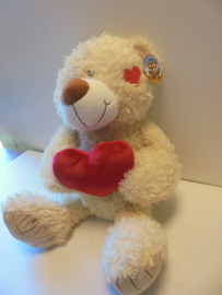 pluche Love Beer met hart 55 cm prijs per stuk