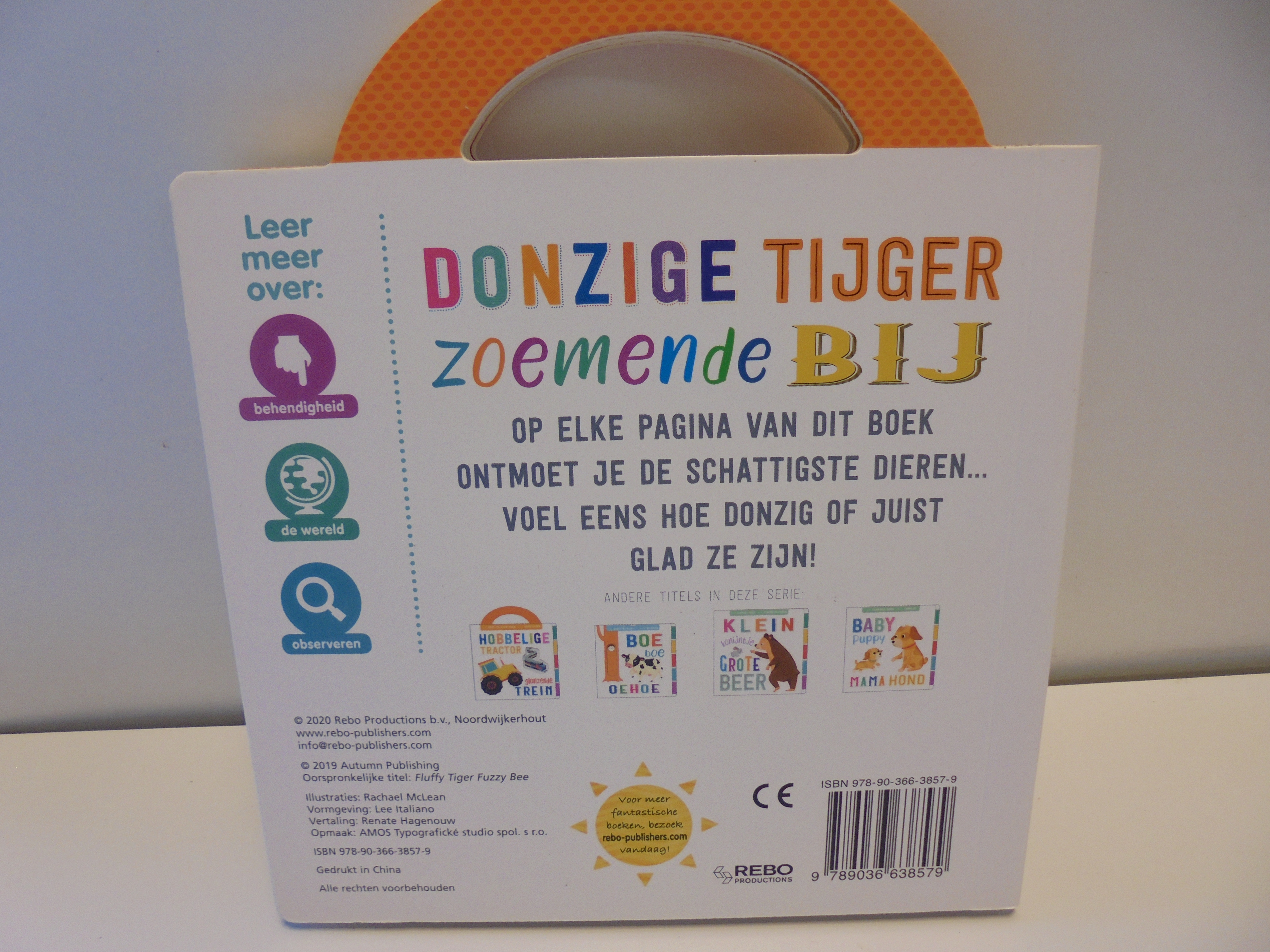 Voel en Leer Boek Tijger  afm 22x20 cm prijs per stuk