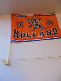 oranje holland auto vlag 45x45 cm prijs per stuk