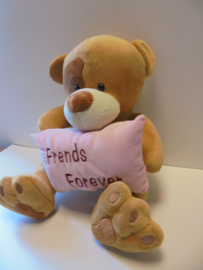 pluche beer frends forever roze 40 cm prijs per stuk