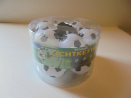 Voetbal licht ketting 10 lampjes +- 1,50 m 220volt prijs per box