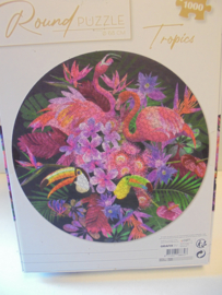 Round Puzzle Flamingo 1000 pieces 68 cm prijs per stuk
