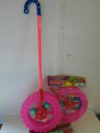 loop wiel met ratel geluid wiel afm 20 cm prijs per stuk