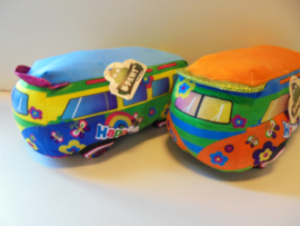 pluche paws Happy Bus 25x13 cm 4 assorti prijs per stuk