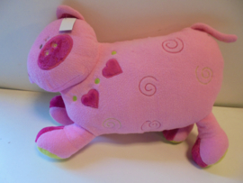 pluche varken met hart 40x32 cm prijs per stuk