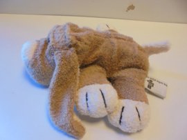 pluche fluffy hond 20 x 22 cm prijs per stuk