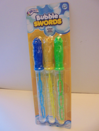 Bubble swords 3 stuks op kaart prijs per kaart