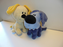 pluche hond set T40 -2 stuks 25-30  cm prijs per set a 2 stuks