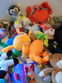 mix pluche beertjes dieren 10 stuks assorti 10-15 cm prijs per zak a 10 stuks