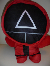 pluche Squid pop rood 40 cm prijs per stuk