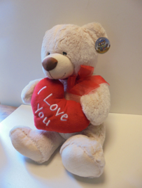 pluche beer love you 47 cm prijs per stuk